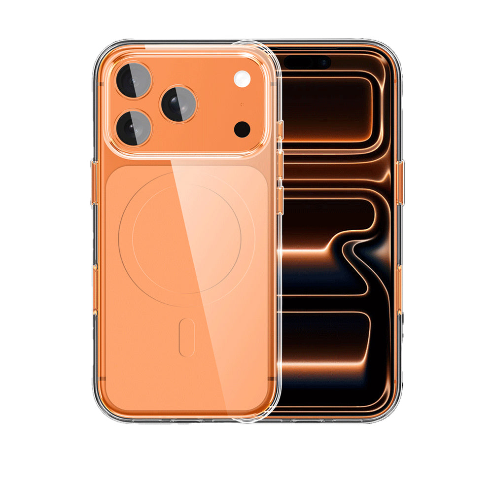 iPhone 17 Pro Max Kılıf M-safe Şarj Özellikli Şeffaf Tasarımlı Wlons Apel Kılıf