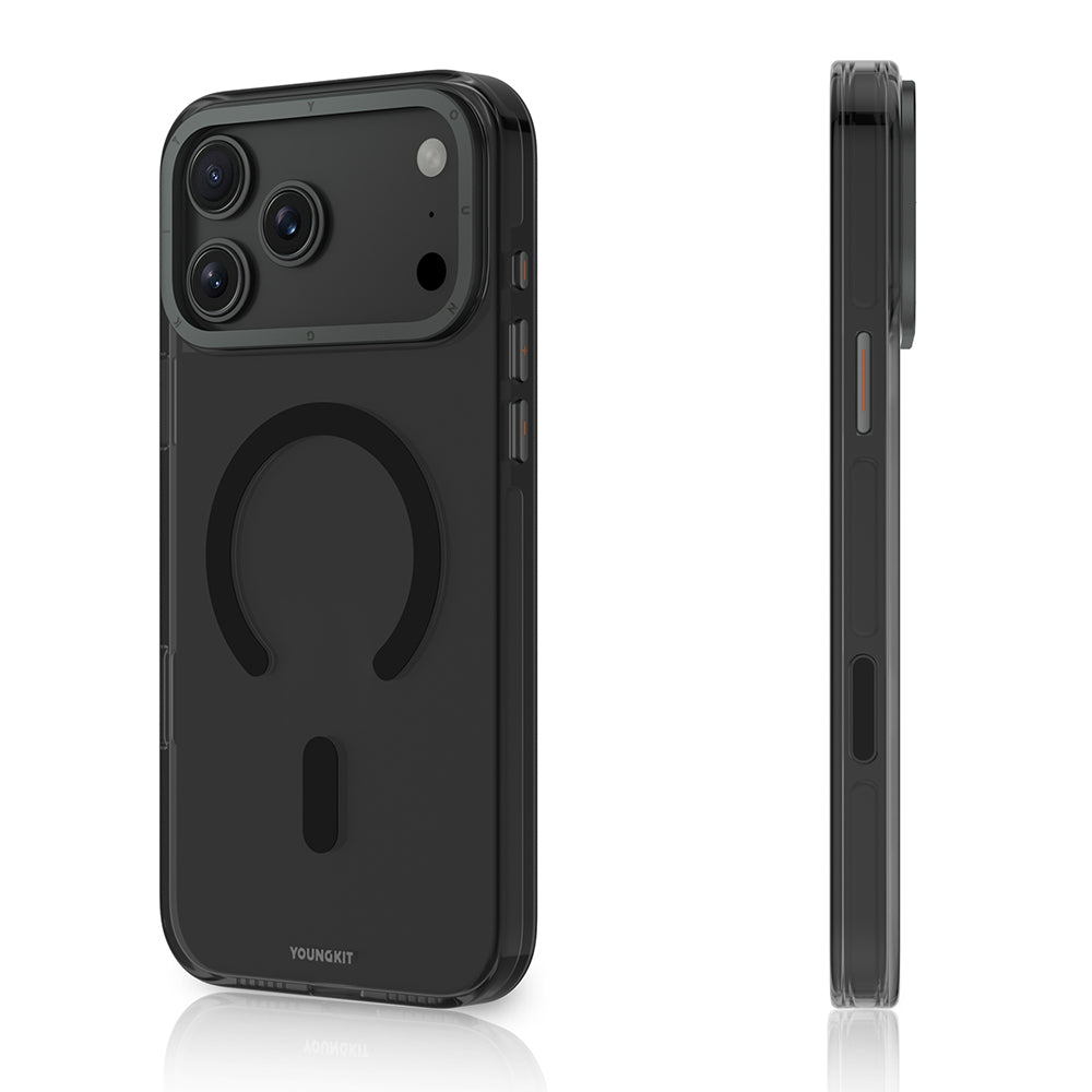 iPhone 17 Pro Max Kılıf M-safe Şarj Özellikli Şeffaf Youngkit Crystal Shield Serisi Kılıf