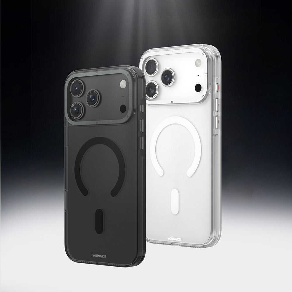 iPhone 17 Pro Max Kılıf M-safe Şarj Özellikli Şeffaf Youngkit Crystal Shield Serisi Kılıf