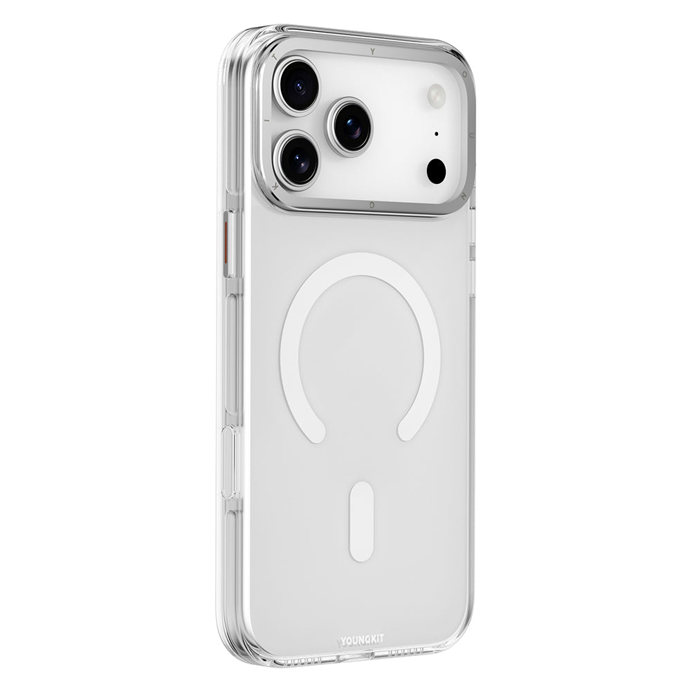 iPhone 17 Pro Max Kılıf M-safe Şarj Özellikli Şeffaf Youngkit Crystal Shield Serisi Kılıf
