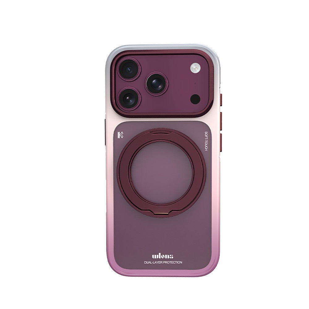 iPhone 17 Pro Max Kılıf M-safe Şarj Özellikli Sert PC Wlons Arvox Standlı Kılıf
