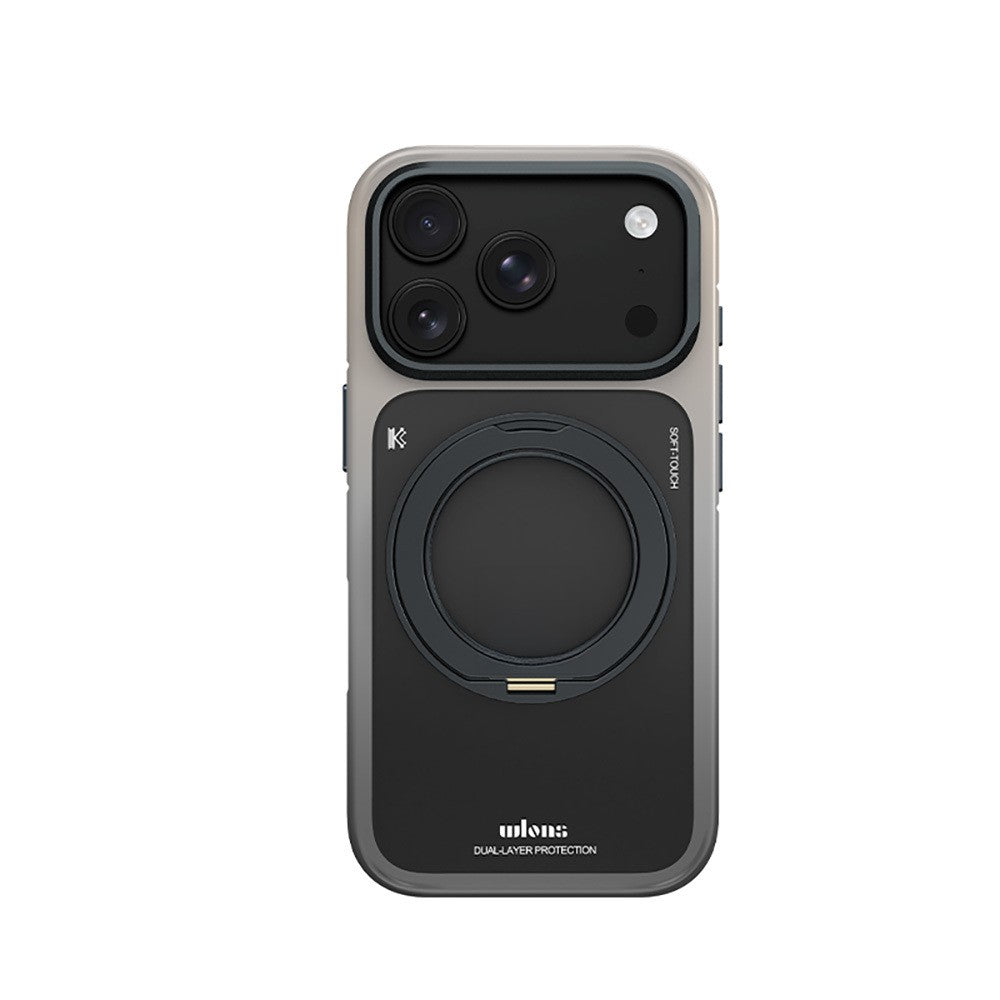 iPhone 17 Pro Max Kılıf M-safe Şarj Özellikli Sert PC Wlons Arvox Standlı Kılıf