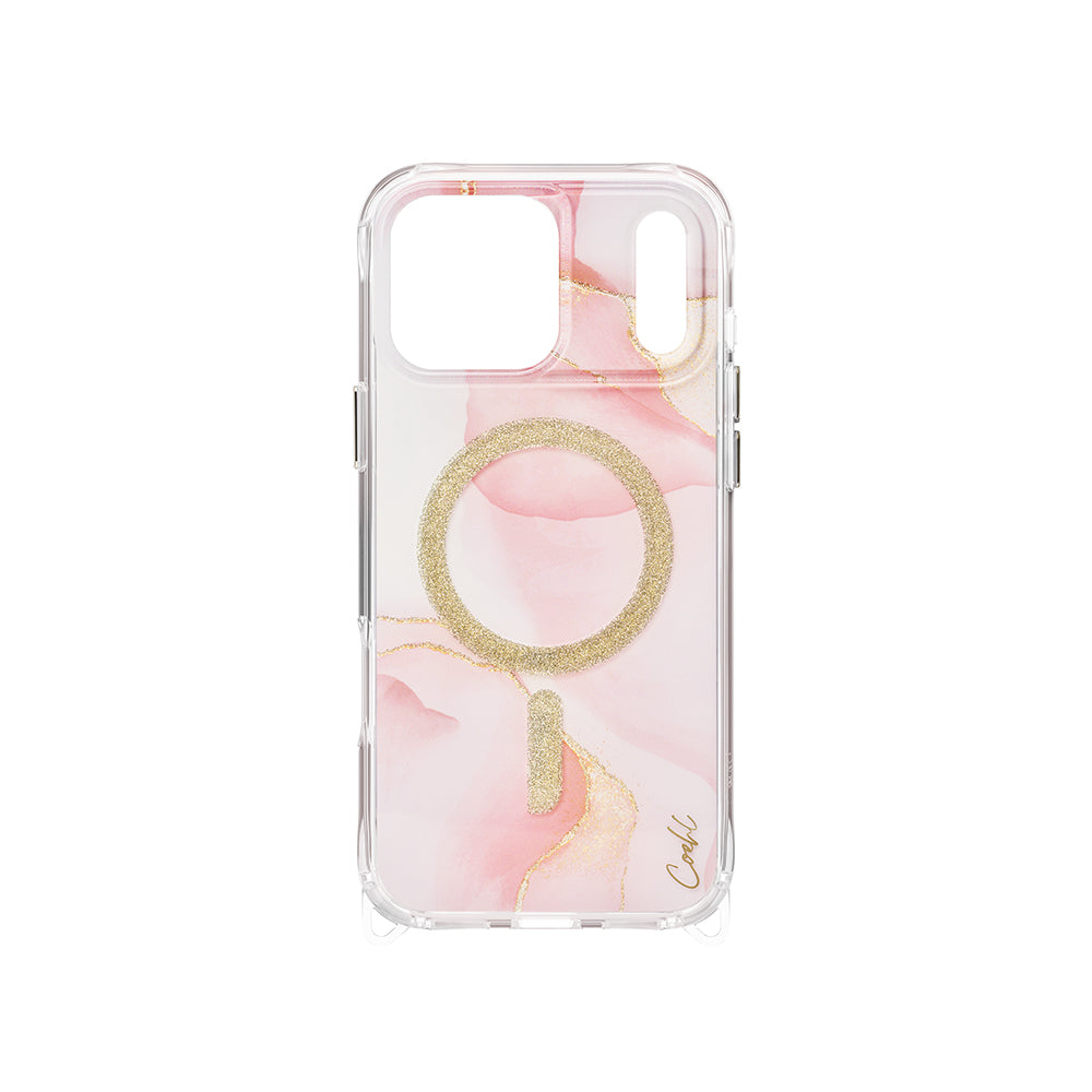 iPhone 17 Pro Max Kılıf M-safe Şarj Özellikli Simli Magnetik Coehl Aeris Kılıf