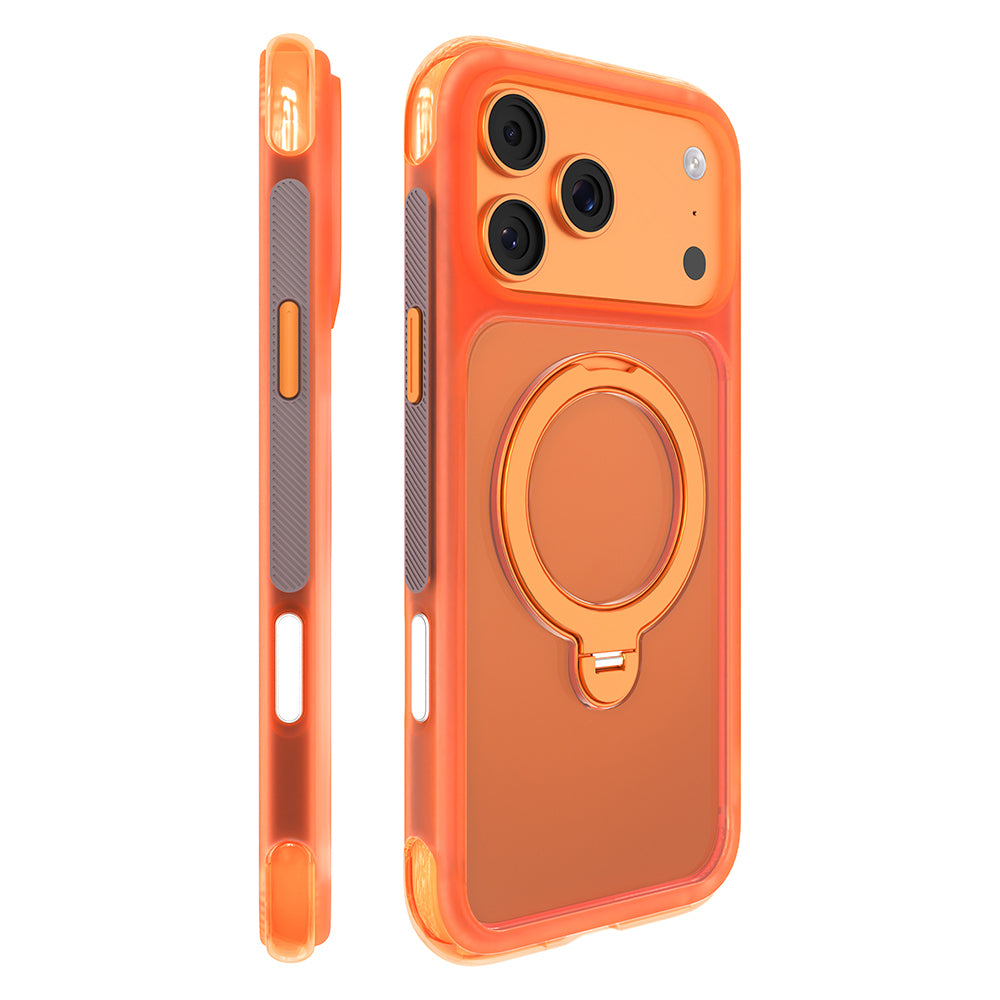 iPhone 17 Pro Max Kılıf M-safe Şarj Özellikli Standlı Airbag Tasarımlı Mutural Air Shield Serisi Kılıf