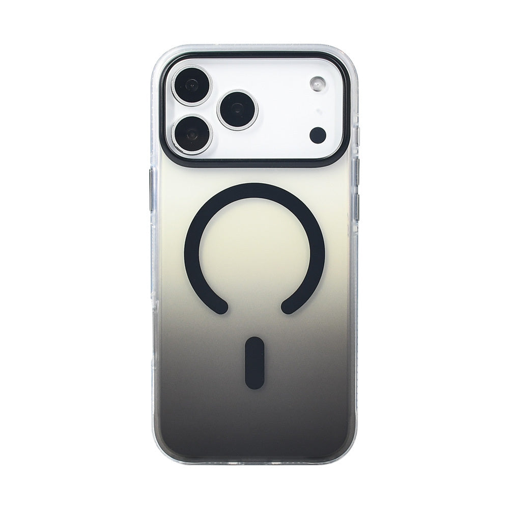 iPhone 17 Pro Max Kılıf M-safe Şarj Özellikli Transparan Renk Geçişli Zore Toros Kılıf