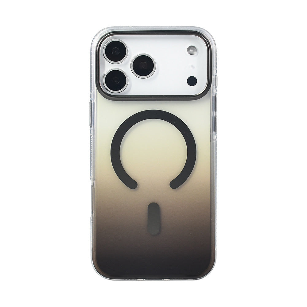 iPhone 17 Pro Max Kılıf M-safe Şarj Özellikli Transparan Renk Geçişli Zore Toros Kılıf