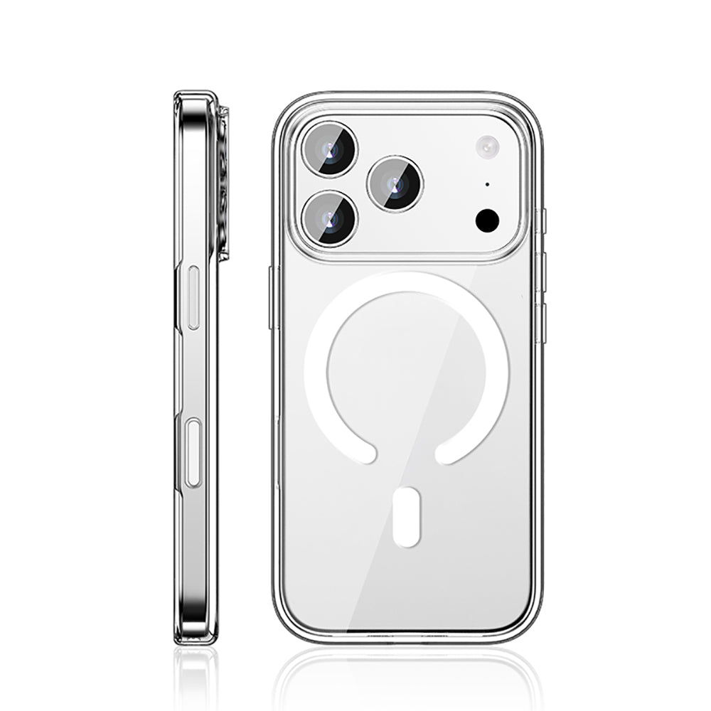 iPhone 17 Pro Max Kılıf M-safe Şarj Özellikli Transparan Sert PC Wlons Pita Kılıf