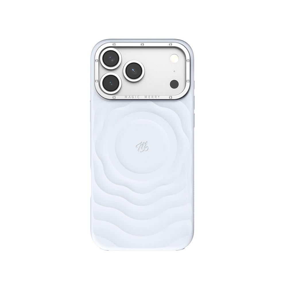 iPhone 17 Pro Max Kılıf M-safe Şarj Özellikli Wiwu Magic Merry Blossom Drift Serisi Kılıf