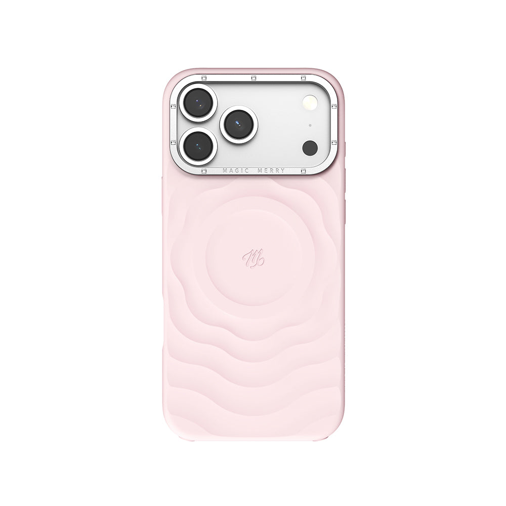 iPhone 17 Pro Max Kılıf M-safe Şarj Özellikli Wiwu Magic Merry Blossom Drift Serisi Kılıf