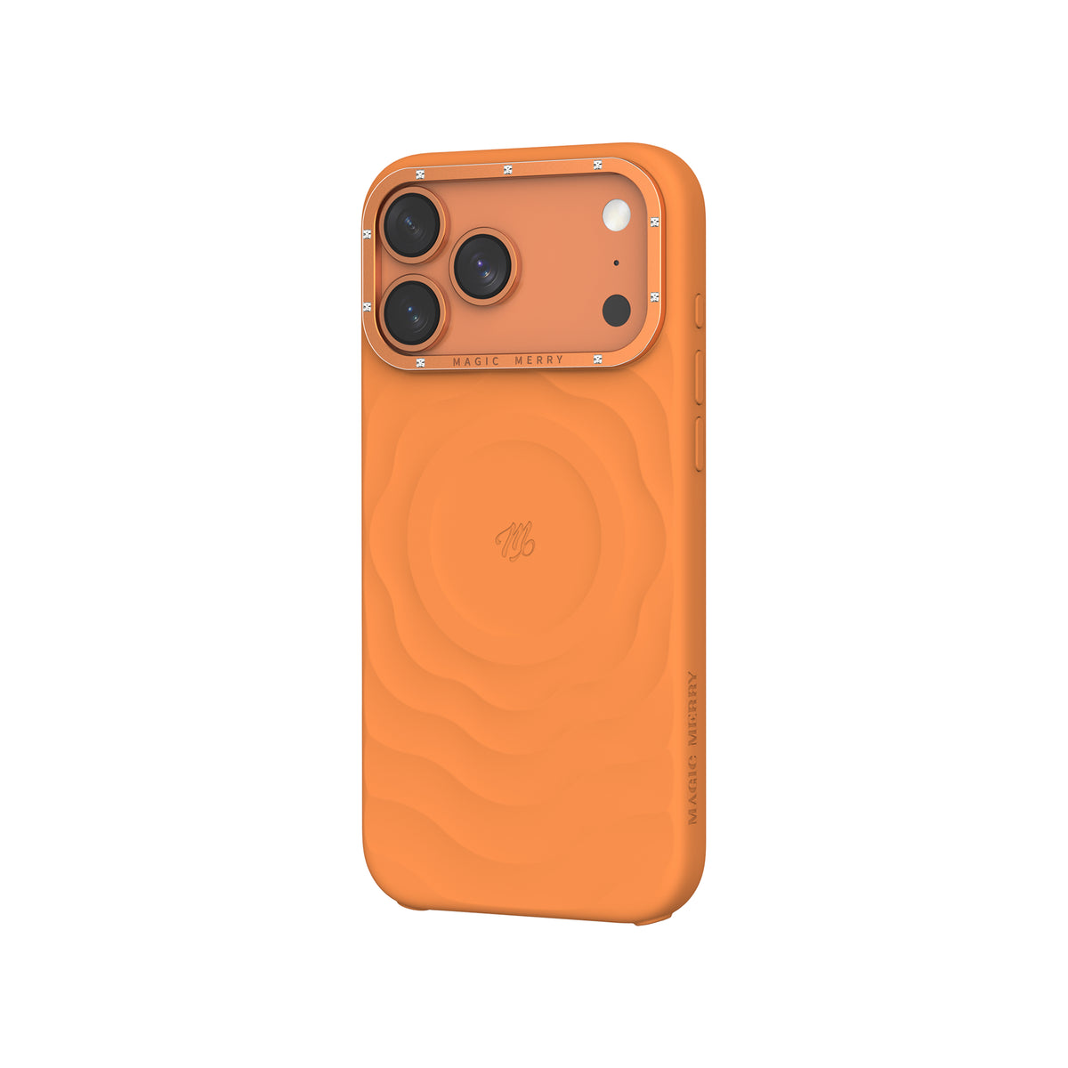 iPhone 17 Pro Max Kılıf M-safe Şarj Özellikli Wiwu Magic Merry Blossom Drift Serisi Kılıf