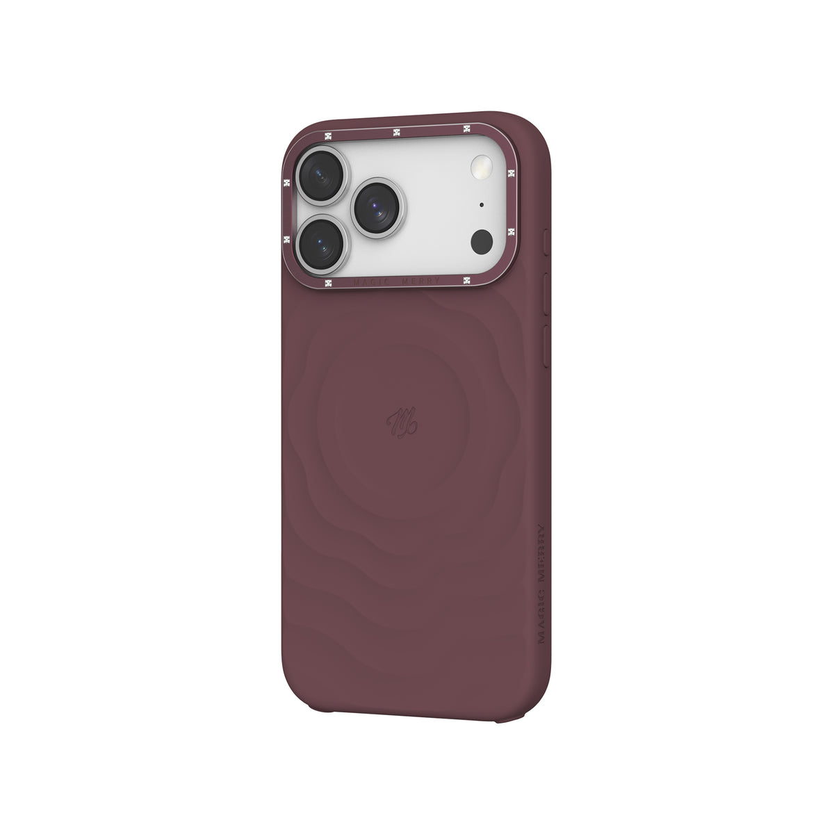 iPhone 17 Pro Max Kılıf M-safe Şarj Özellikli Wiwu Magic Merry Blossom Drift Serisi Kılıf