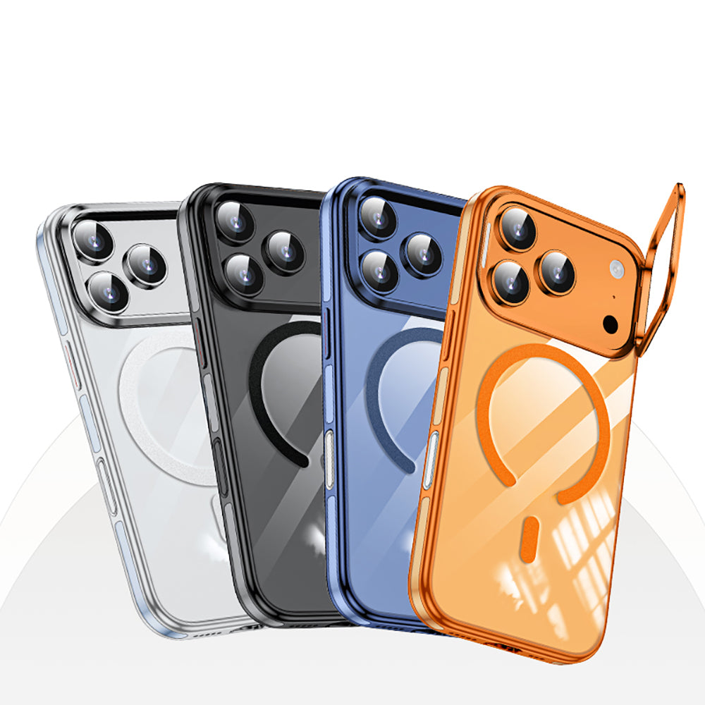 iPhone 17 Pro Max Kılıf M-safe Şarj Özellikli Wlons Standlı Efsane Kılıf