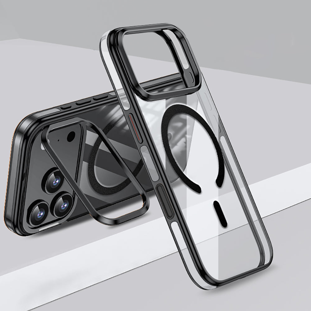 iPhone 17 Pro Max Kılıf M-safe Şarj Özellikli Wlons Standlı Efsane Kılıf