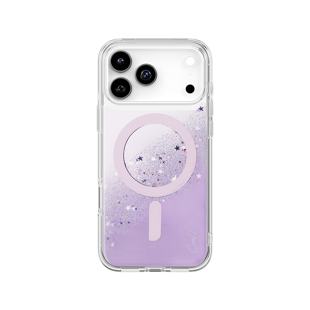 iPhone 17 Pro Max Kılıf M-safe Şarj Özellikli Yıldız Simli Arka Yüzey Coehl Lyra Kılıf