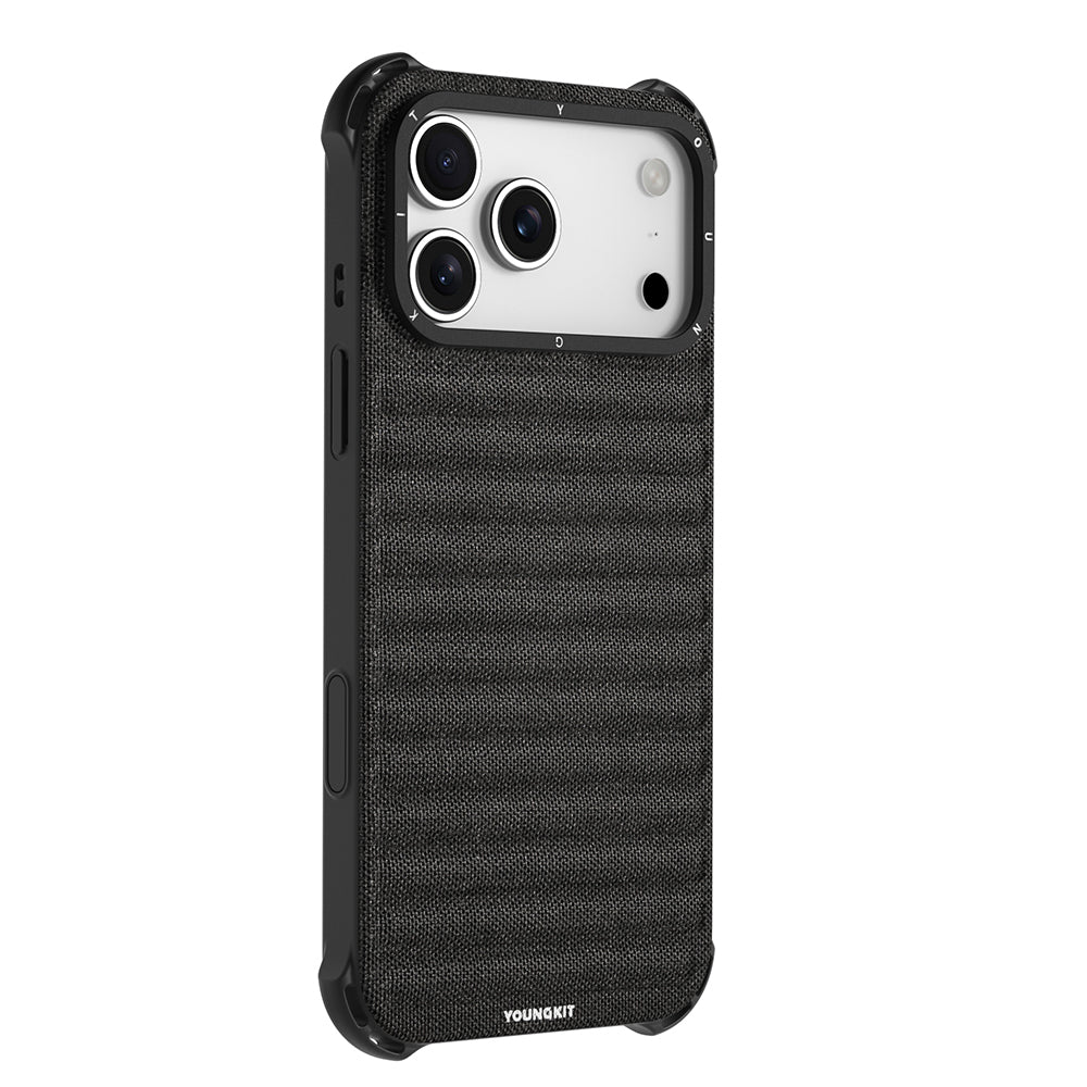 iPhone 17 Pro Max Kılıf M-safe Şarj Özellikli Youngkit Canvas Serisi Kılıf