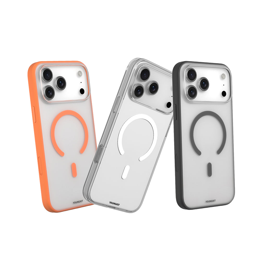 iPhone 17 Pro Max Kılıf M-safe Şarj Özellikli Youngkit Clear Serisi Kılıf