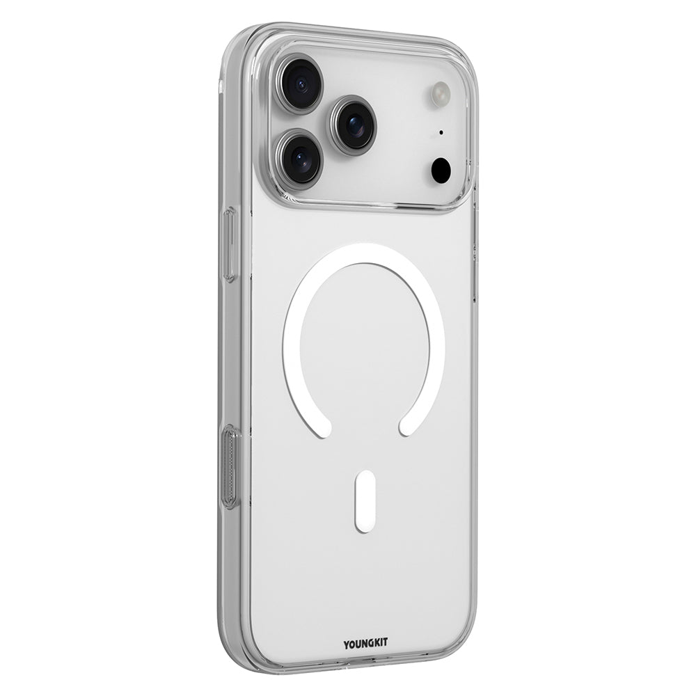 iPhone 17 Pro Max Kılıf M-safe Şarj Özellikli Youngkit Clear Serisi Kılıf
