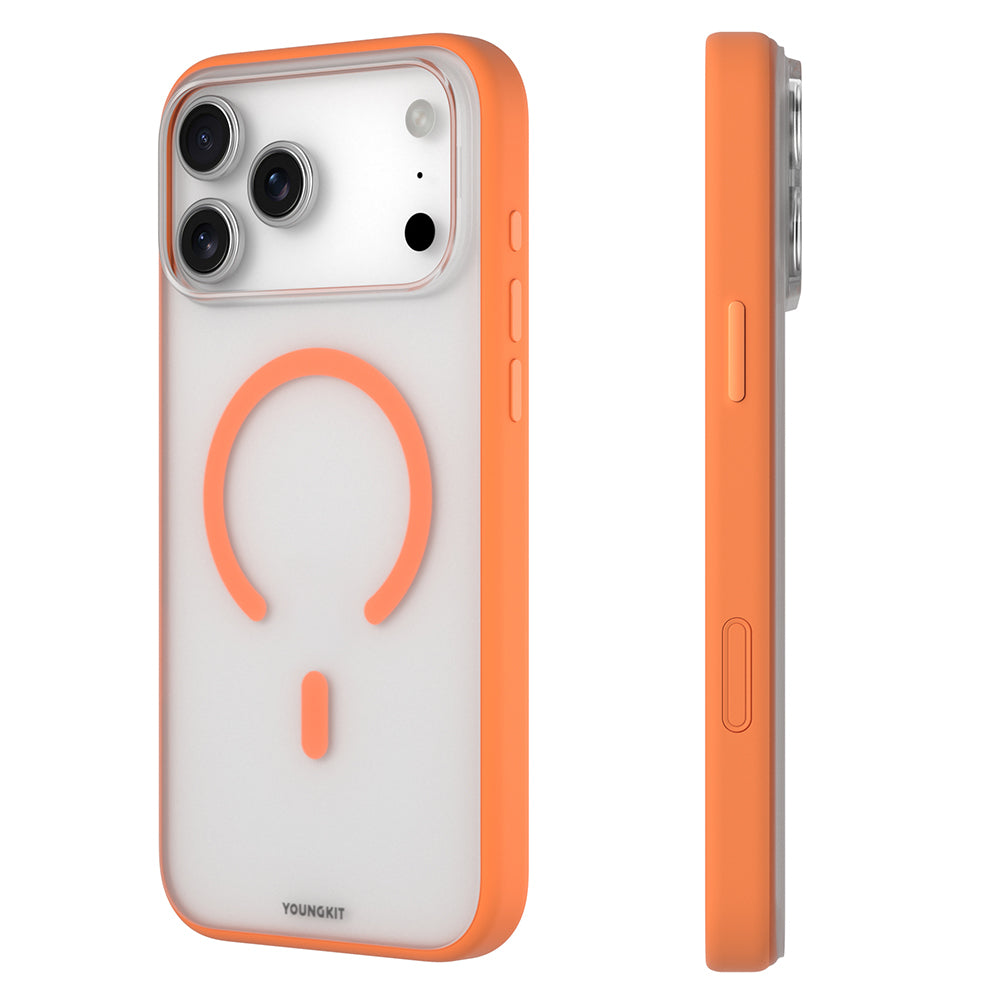 iPhone 17 Pro Max Kılıf M-safe Şarj Özellikli Youngkit Clear Serisi Kılıf