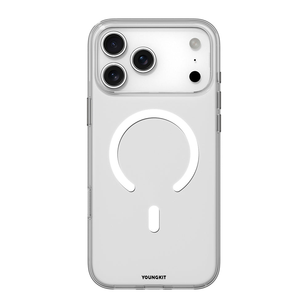 iPhone 17 Pro Max Kılıf M-safe Şarj Özellikli Youngkit Clear Serisi Kılıf