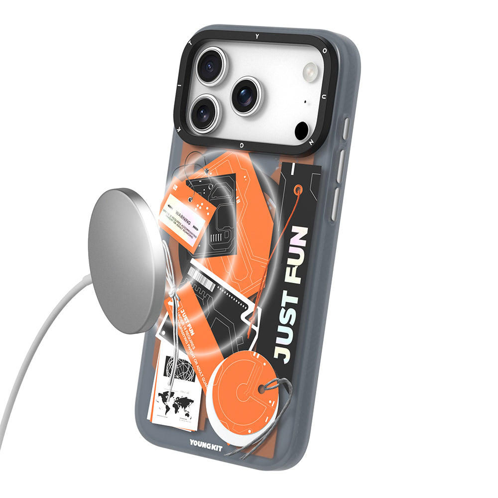 iPhone 17 Pro Max Kılıf M-Safe Şarj Özellikli Youngkit Different Dimension Serisi Kılıf