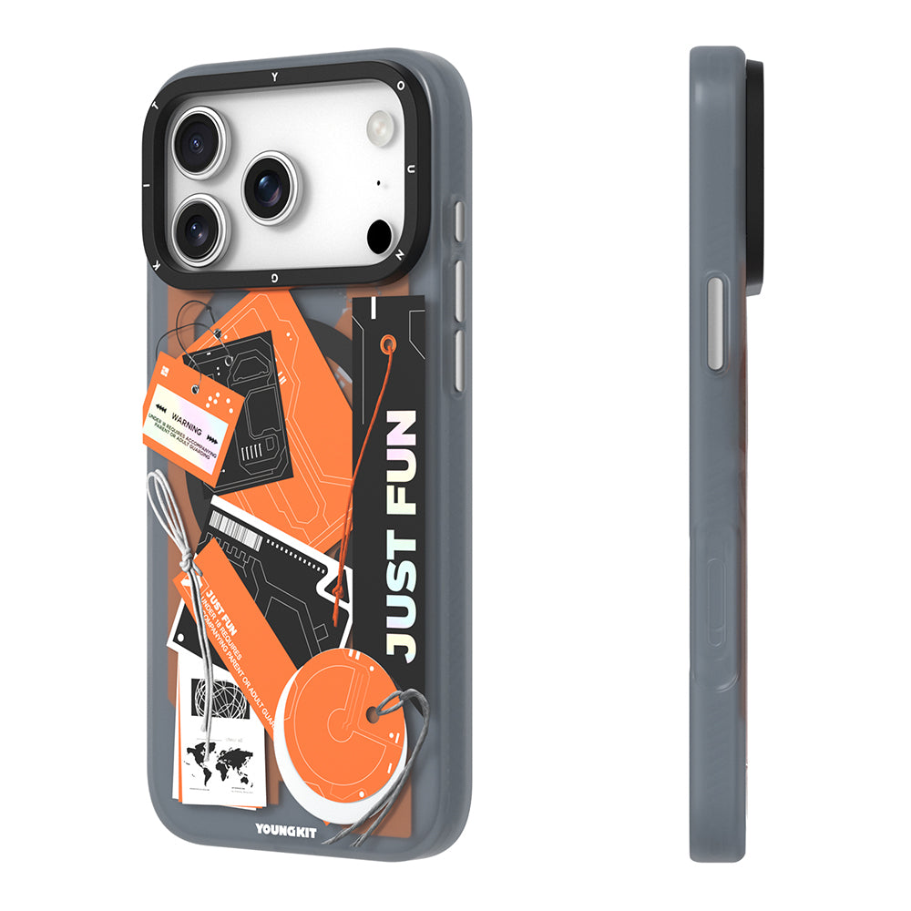 iPhone 17 Pro Max Kılıf M-Safe Şarj Özellikli Youngkit Different Dimension Serisi Kılıf
