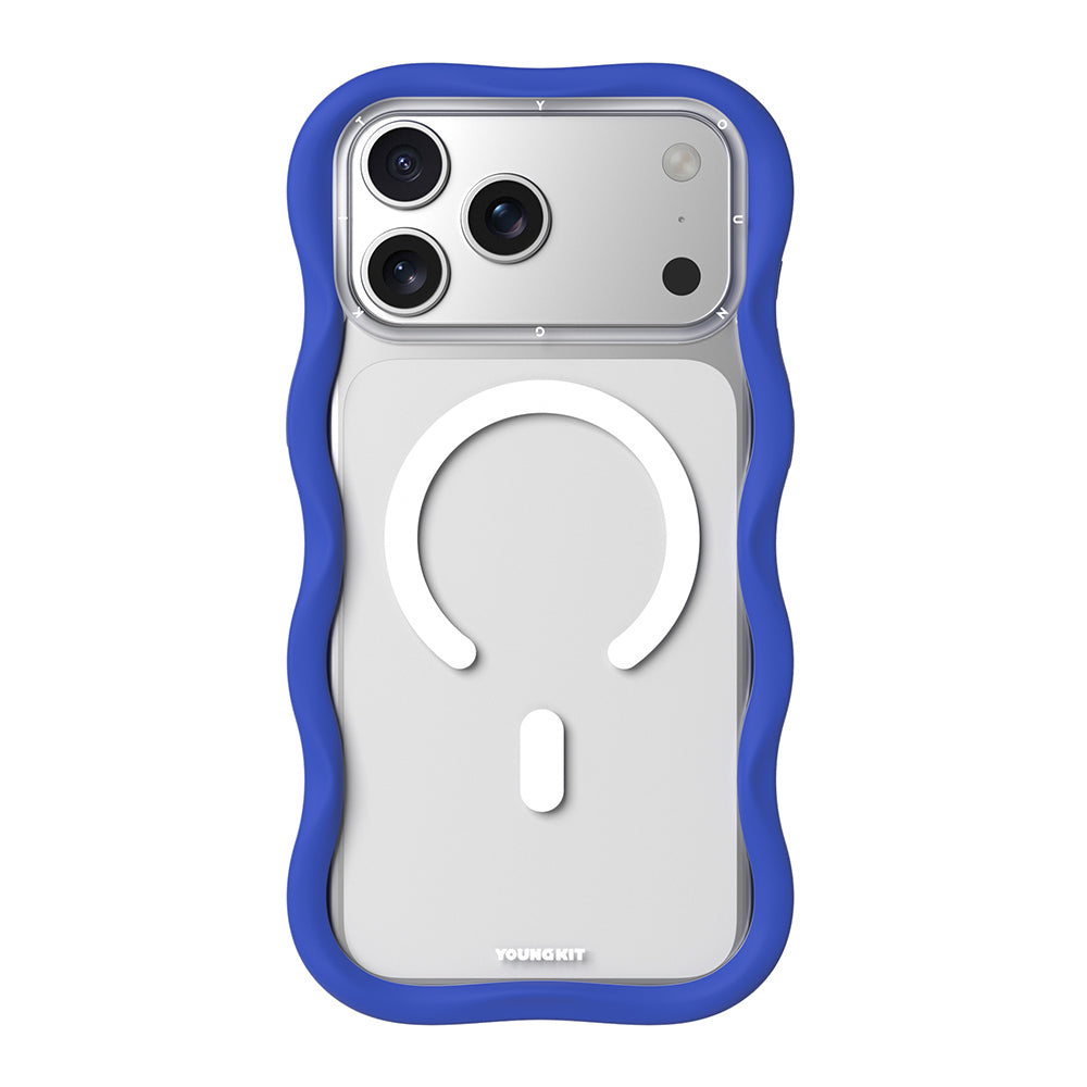 iPhone 17 Pro Max Kılıf M-safe Şarj Özellikli Youngkit Wave Clear Serisi Kılıf