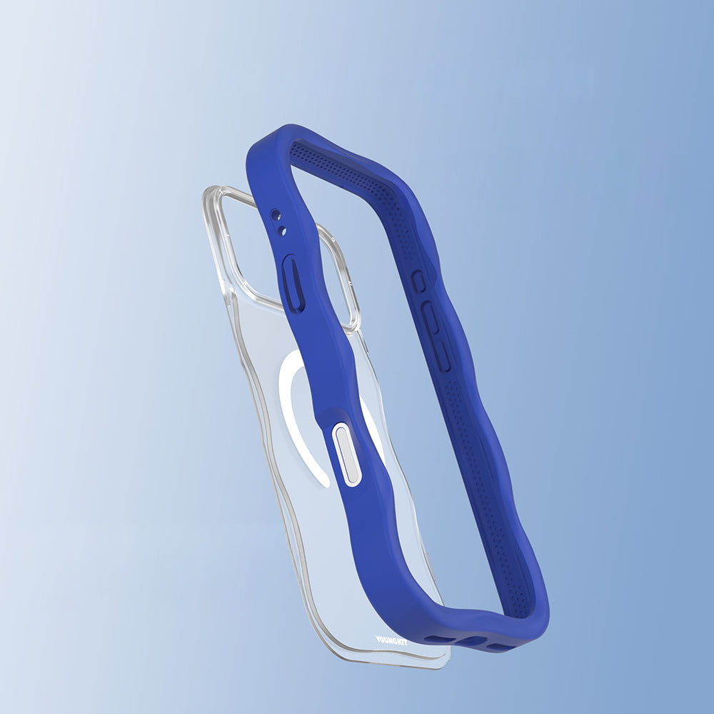 iPhone 17 Pro Max Kılıf M-safe Şarj Özellikli Youngkit Wave Matte Serisi Kılıf