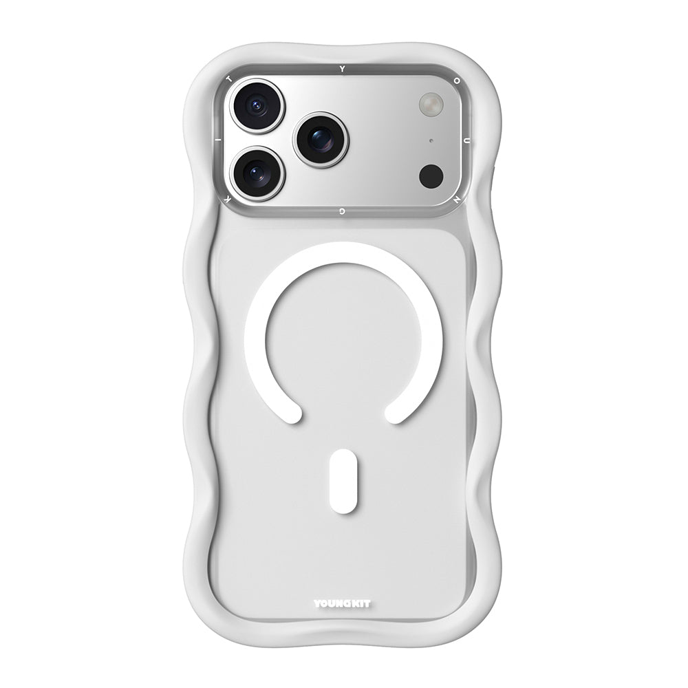 iPhone 17 Pro Max Kılıf M-safe Şarj Özellikli Youngkit Wave Matte Serisi Kılıf
