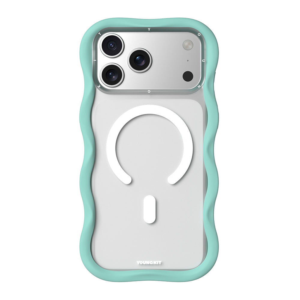 iPhone 17 Pro Max Kılıf M-safe Şarj Özellikli Youngkit Wave Matte Serisi Kılıf