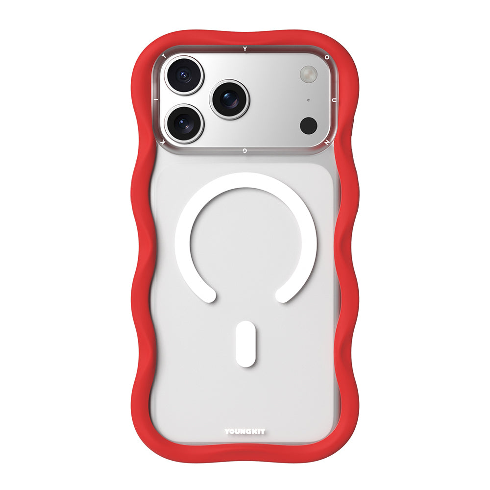 iPhone 17 Pro Max Kılıf M-safe Şarj Özellikli Youngkit Wave Matte Serisi Kılıf