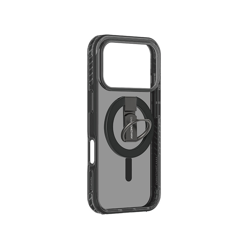 iPhone 17 Pro Max Kılıf M-safe Şarj Özellikli Yüzük Standlı Amazingthing Titan Pro Serisi Kılıf