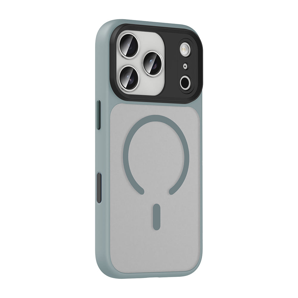 iPhone 17 Pro Max Kılıf Mat Arka Yüzey Wireless Şarj Özellikli Zore Flet M-safe Kılıf