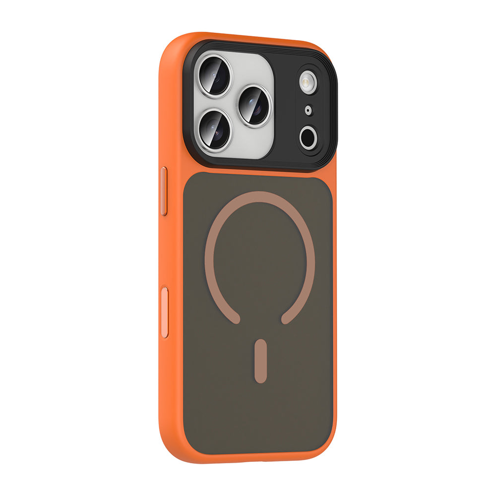 iPhone 17 Pro Max Kılıf Mat Arka Yüzey Wireless Şarj Özellikli Zore Flet M-safe Kılıf