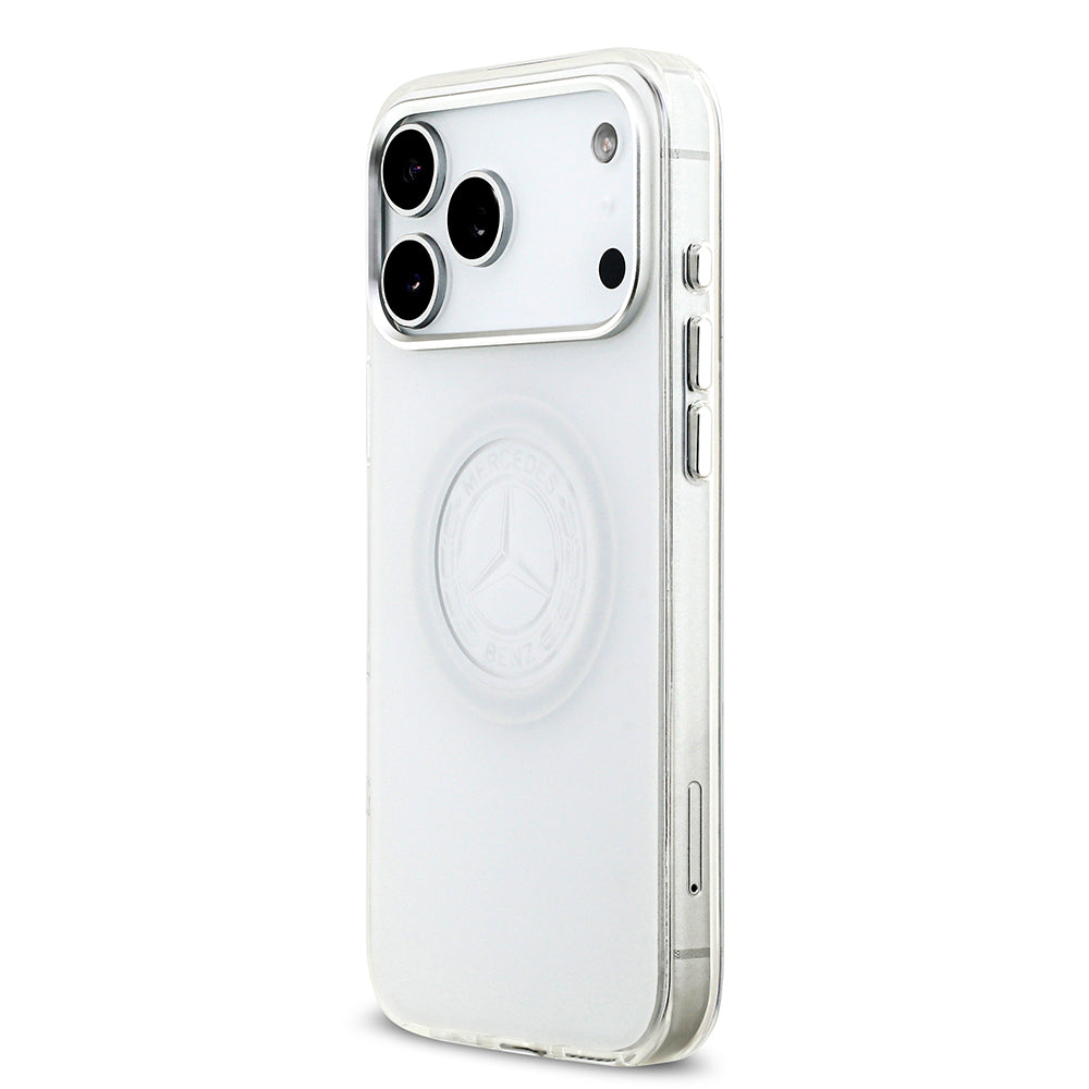 iPhone 17 Pro Max Kılıf Mercedes Benz Orijinal Lisanslı M-safe Şarj Özellikli Buzlu PC Nostaljik Yıldız Dizayn Kılıf