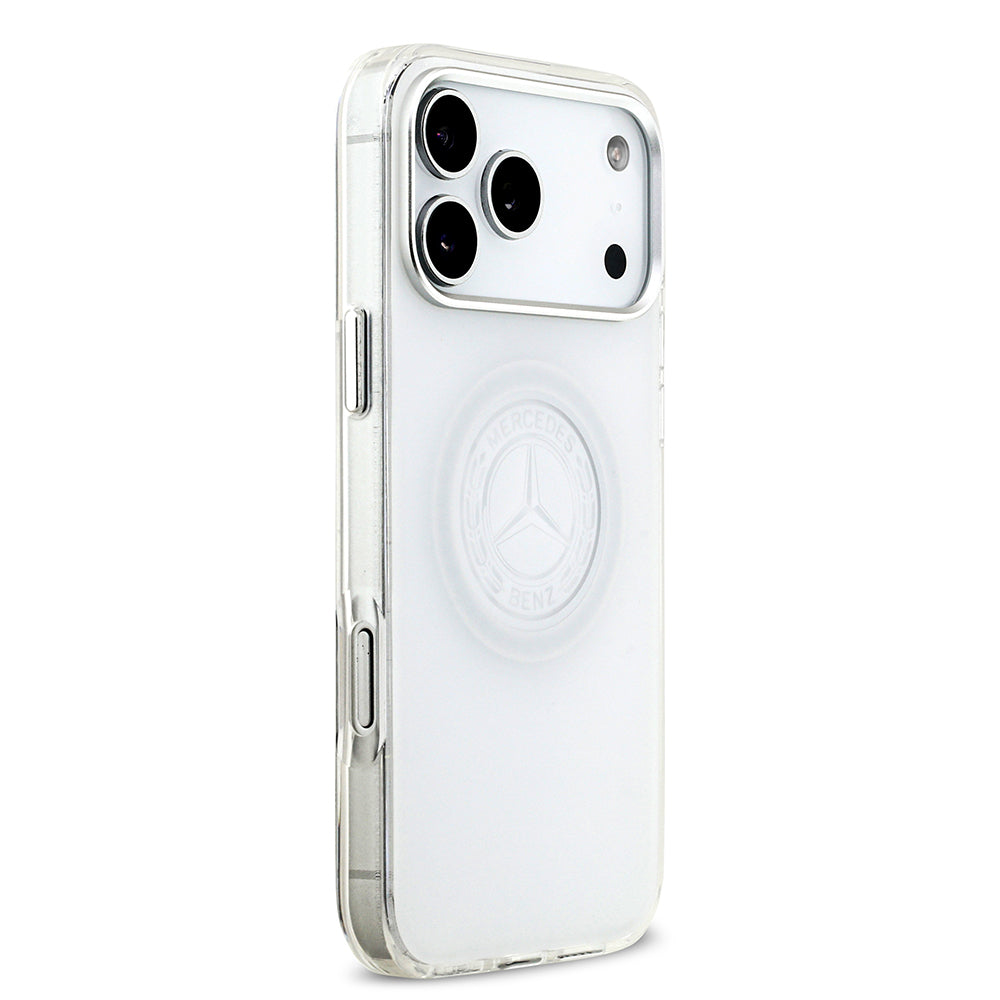 iPhone 17 Pro Max Kılıf Mercedes Benz Orijinal Lisanslı M-safe Şarj Özellikli Buzlu PC Nostaljik Yıldız Dizayn Kılıf