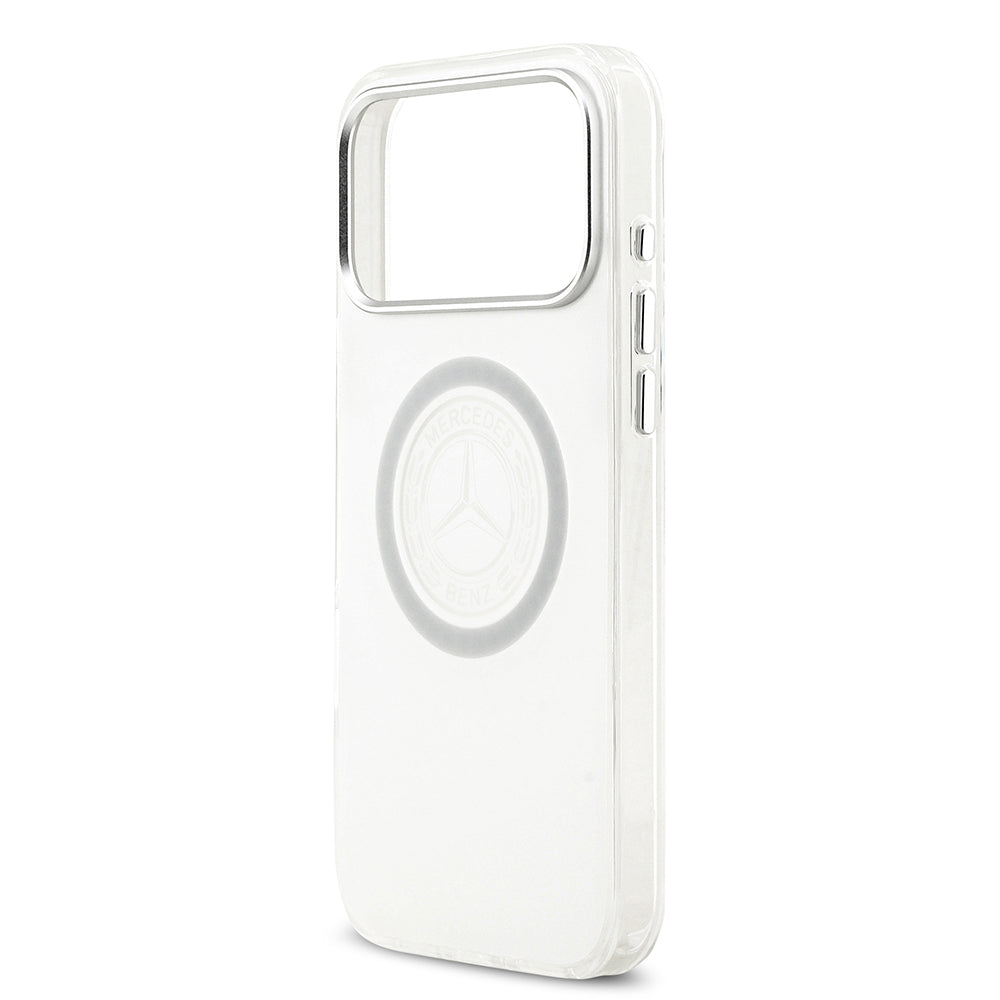 iPhone 17 Pro Max Kılıf Mercedes Benz Orijinal Lisanslı M-safe Şarj Özellikli Buzlu PC Nostaljik Yıldız Dizayn Kılıf