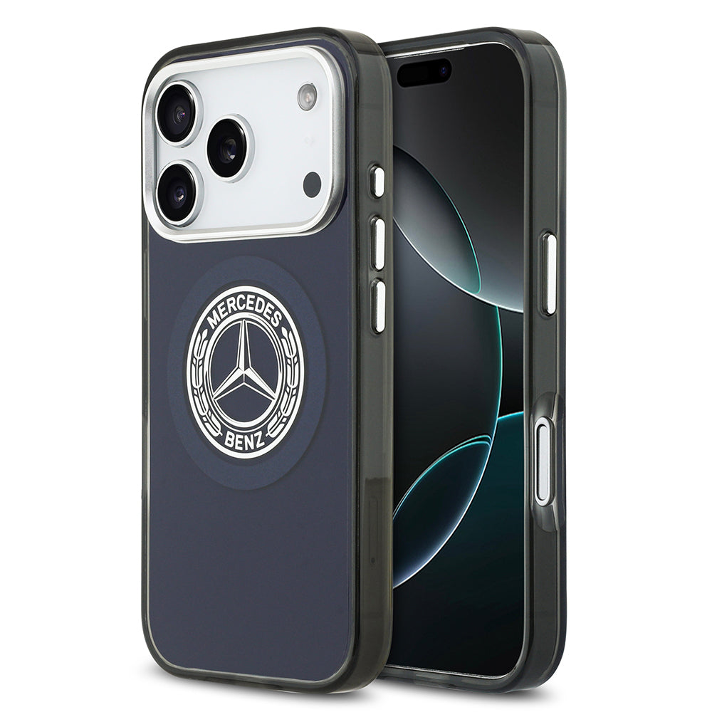 iPhone 17 Pro Max Kılıf Mercedes Benz Orijinal Lisanslı M-safe Şarj Özellikli Çift Katmanlı PC Nostaljik Yıldız Dizayn Kılıf