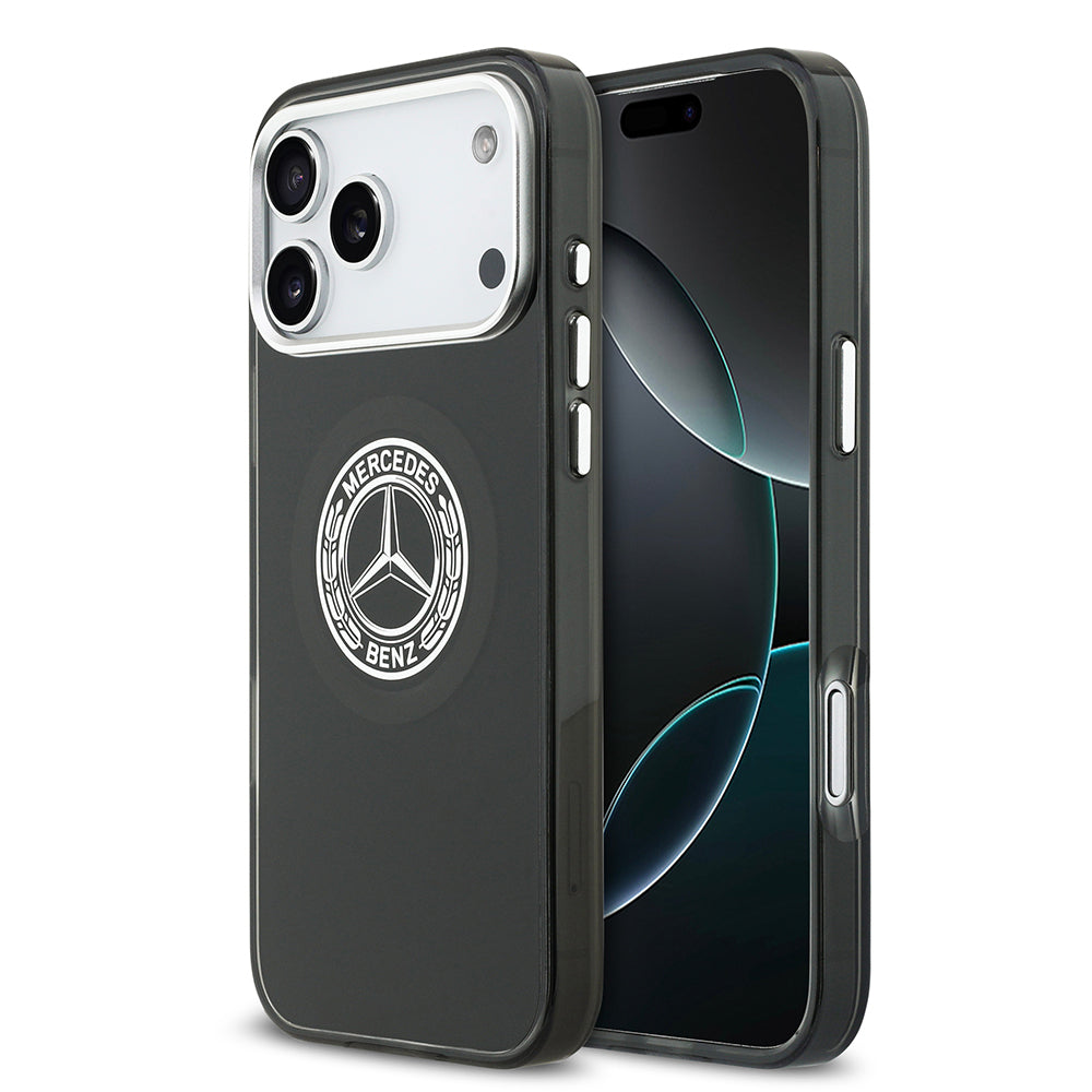 iPhone 17 Pro Max Kılıf Mercedes Benz Orijinal Lisanslı M-safe Şarj Özellikli Çift Katmanlı PC Nostaljik Yıldız Dizayn Kılıf