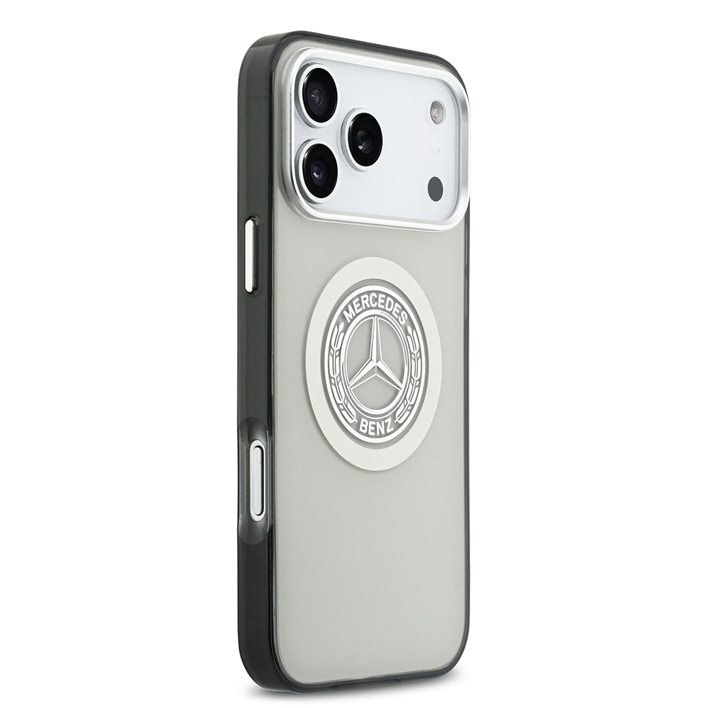 iPhone 17 Pro Max Kılıf Mercedes Benz Orijinal Lisanslı M-safe Şarj Özellikli Çift Katmanlı PC Nostaljik Yıldız Dizayn Kılıf