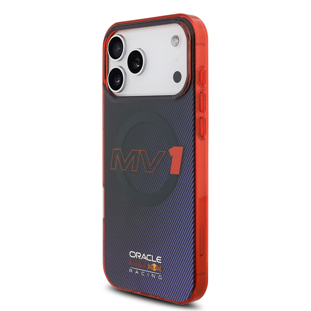 iPhone 17 Pro Max Kılıf Redbull Orijinal Lisanslı M-safe Şarj Özellikli Çift Katmanlı Çizgi Desenli Sert PC MV Kılıf