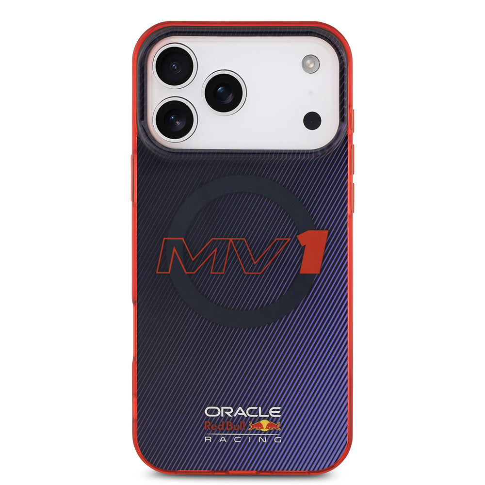 iPhone 17 Pro Max Kılıf Redbull Orijinal Lisanslı M-safe Şarj Özellikli Çift Katmanlı Çizgi Desenli Sert PC MV Kılıf