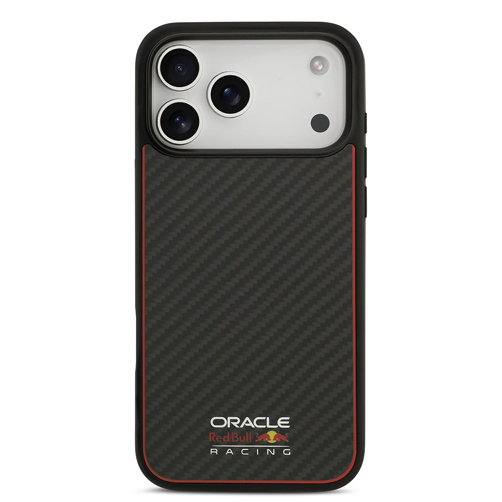 iPhone 17 Pro Max Kılıf Redbull Orijinal Lisanslı M-safe Şarj Özellikli Karbon Fiber Parlayan Logolu Kılıf