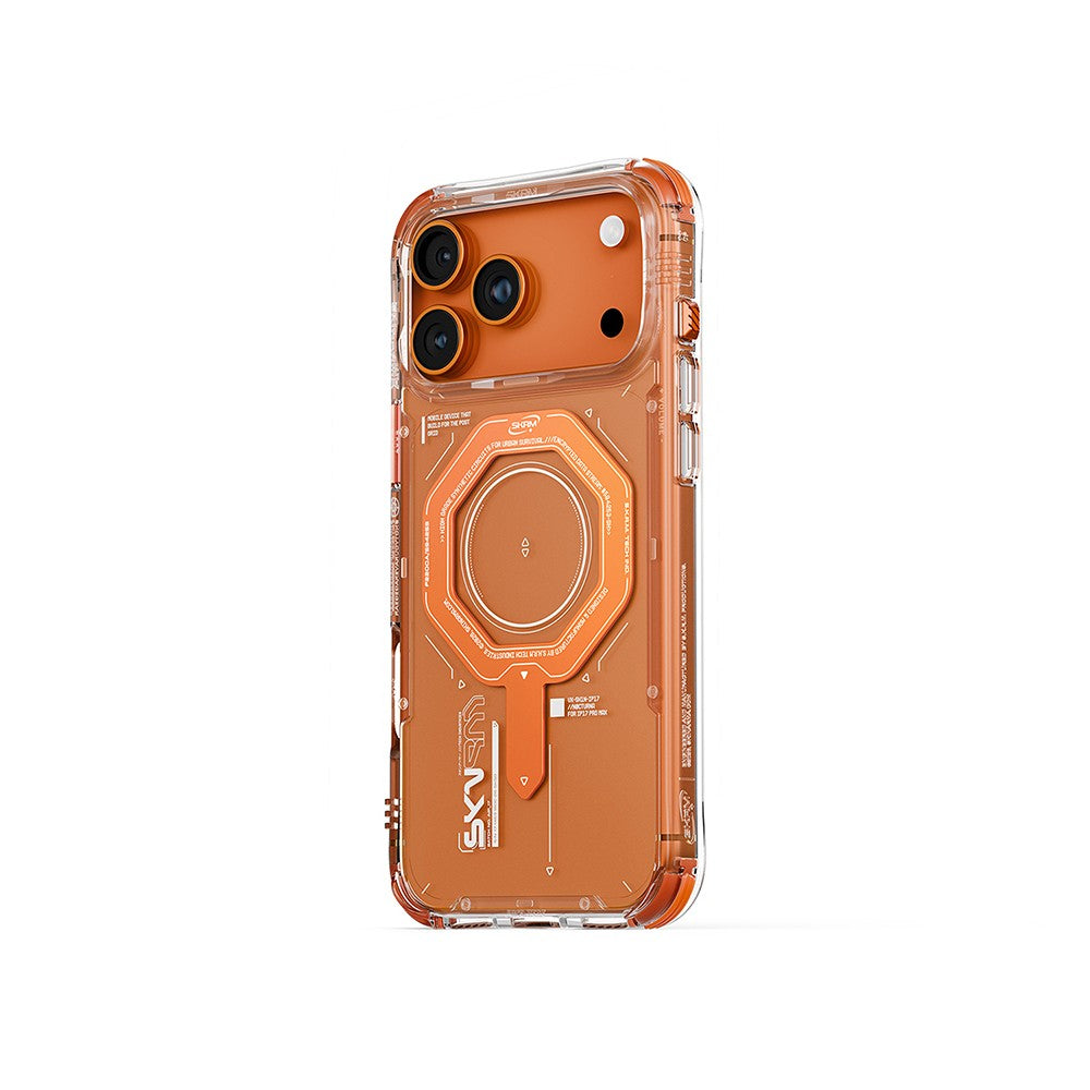 iPhone 17 Pro Max Kılıf SkinArma M-safe Şarj Özellikli Airbag Tasarımlı Magma Kılıf