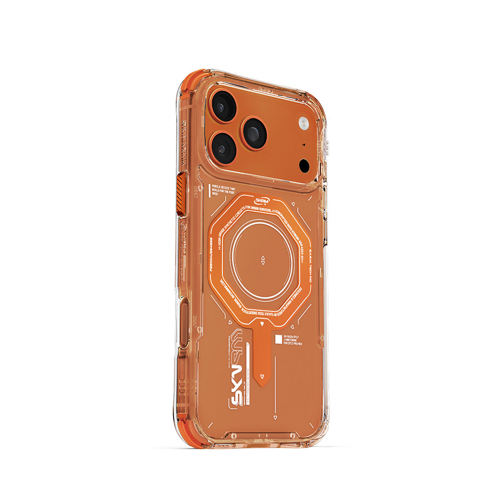 iPhone 17 Pro Max Kılıf SkinArma M-safe Şarj Özellikli Airbag Tasarımlı Magma Kılıf