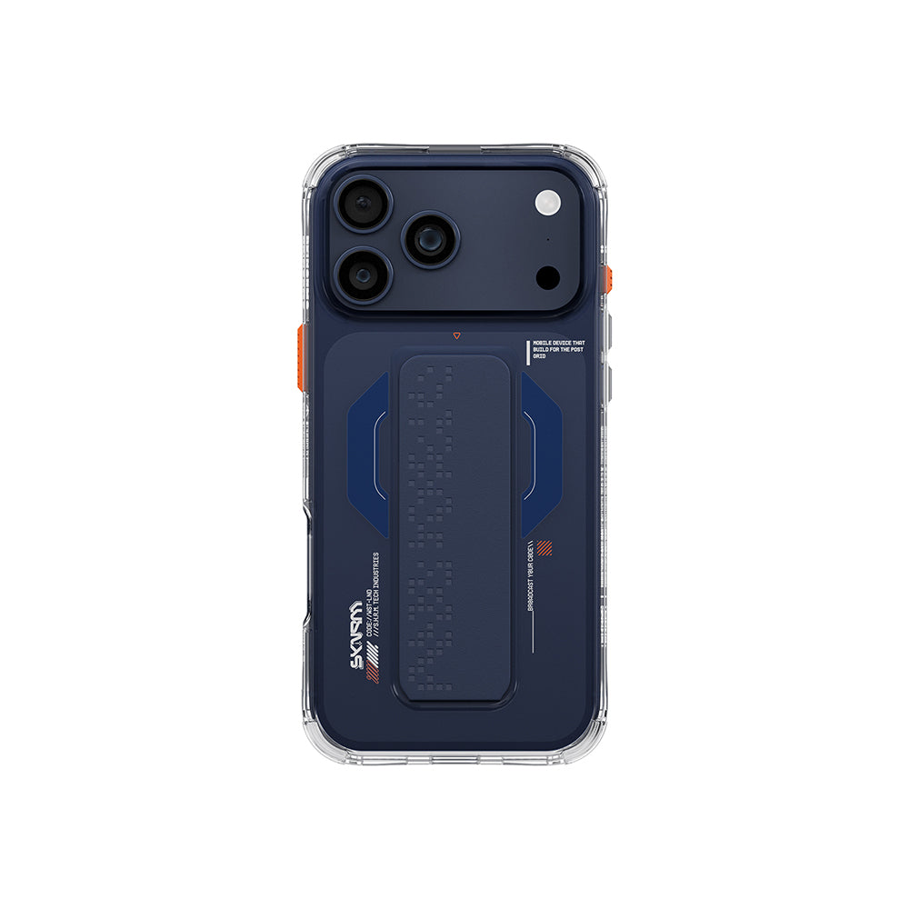 iPhone 17 Pro Max Kılıf Skinarma M-Safe Şarj Özellikli Airbag Tasarımlı Standlı Haxa Kılıf