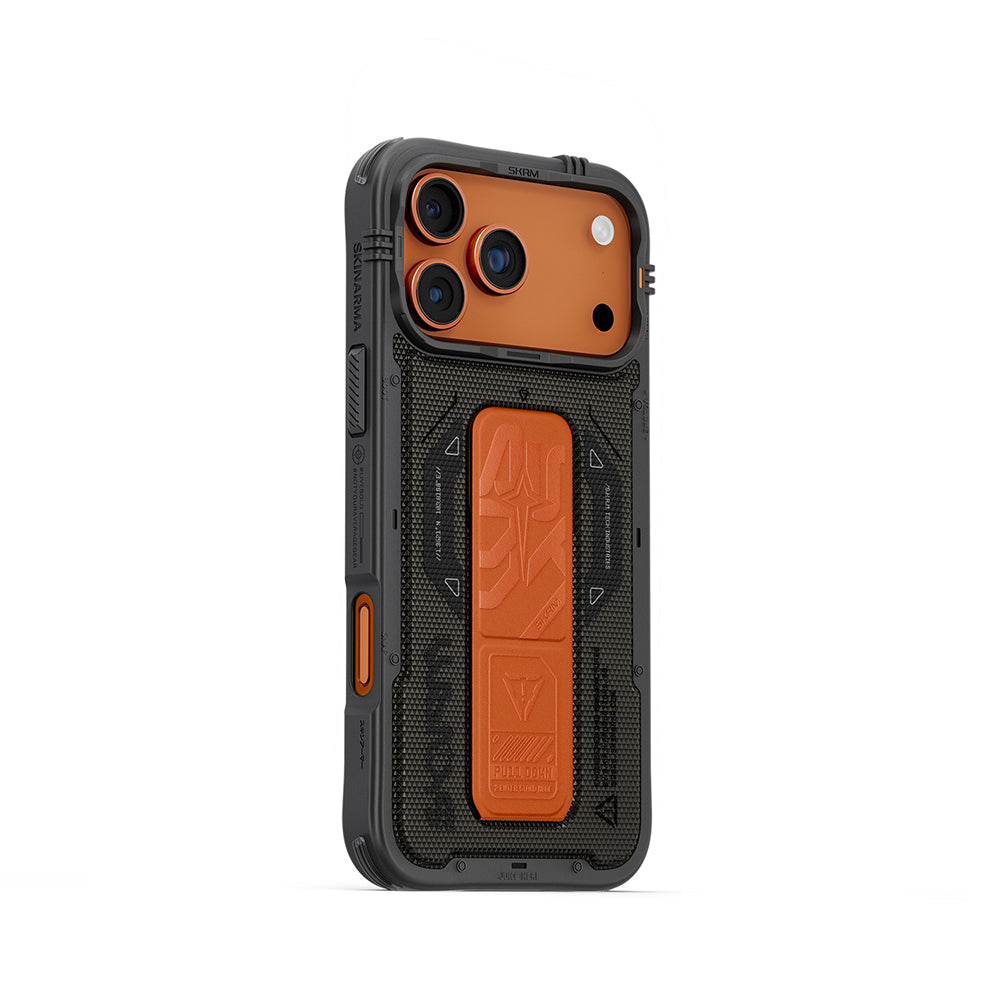 iPhone 17 Pro Max Kılıf SkinArma M-safe Şarj Özellikli Airbag Tasarımlı Standlı Phantom Kılıf