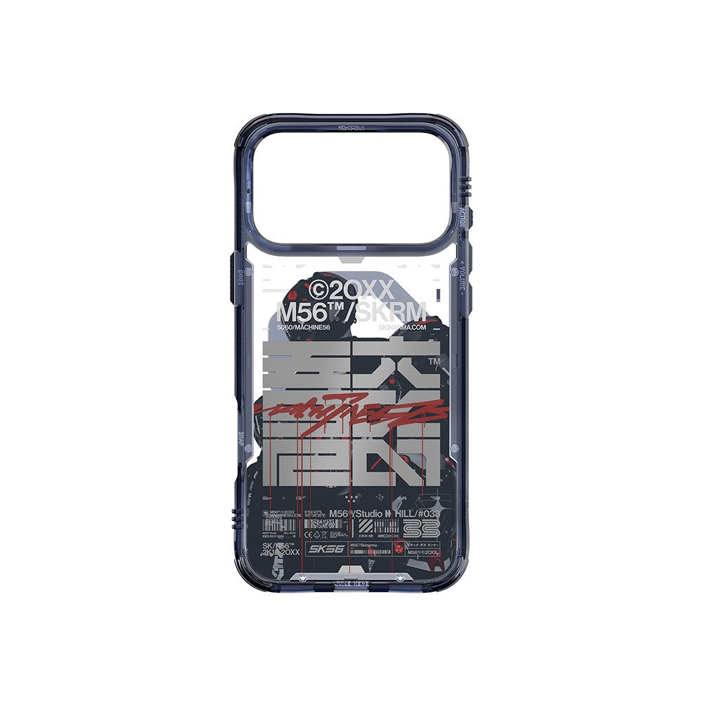 iPhone 17 Pro Max Kılıf Skinarma M-Safe Şarj Özellikli IML Baskılı X M56 Kılıf