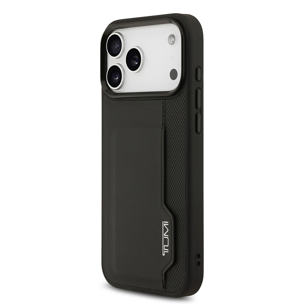 iPhone 17 Pro Max Kılıf TUMI Orijinal Lisanslı Deri Dikey Kartlıklı Kılıf