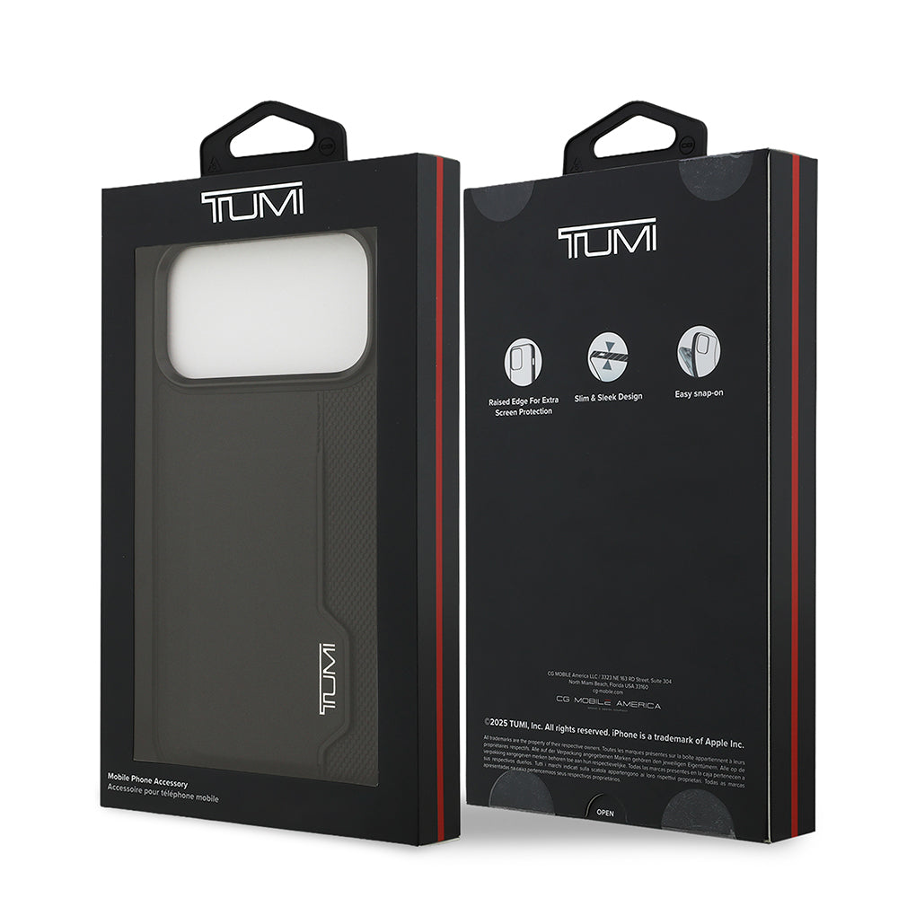 iPhone 17 Pro Max Kılıf TUMI Orijinal Lisanslı Deri Dikey Kartlıklı Kılıf