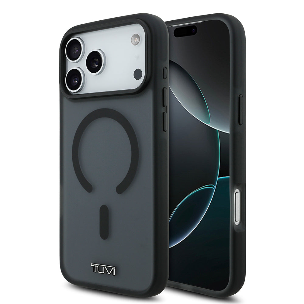 iPhone 17 Pro Max Kılıf TUMI Orijinal Lisanslı M-safe Şarj Özellikli Buzlu Transparan Kılıf